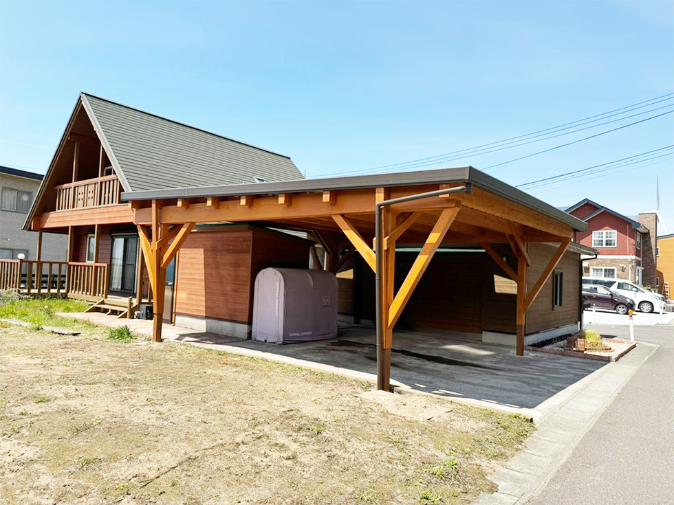 木製カーポート